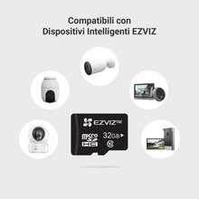 Carica l'immagine nel visualizzatore di Gallery, EZVIZ Micro SD, Scheda di Memoria fino a 90MB/Sec, Specialmente per EZVIZ Telecamere, Video camere di Sorveglianza, Nero