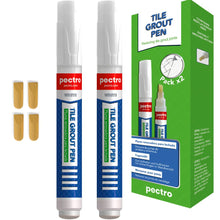 Carica l'immagine nel visualizzatore di Gallery, PECTRO Pennarello per fughe delle piastrelle Bianco, Pack x 2 8ml
