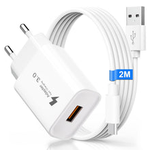Carica l'immagine nel visualizzatore di Gallery, Caricatore USB Quick Charge 3.0 18W per Xiaomi Redmi 12/Note 12/11/10/9/8,11T/Mi12/Mi11/Mi10/Mi9/Redmi Pro5G/Poco X3 Pro