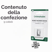 Carica l'immagine nel visualizzatore di Gallery, Lame per Stihl iMOW 3, 4, 5, 6, 7, EVO, Taglio a disco, 9 pezzi