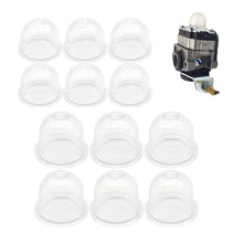 Carica l'immagine nel visualizzatore di Gallery, CATELL 12Pcs Pompetta Benzina Decespugliatore 19mm e 22mm Primer Bulb Pump Bianco Trasparente Carburatore Primer Pompa B