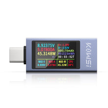 Carica l'immagine nel visualizzatore di Gallery, 360W Tester USB C Multimetro Digitale 4-30V 0-12A USB Voltmetro Volt Amperometro, Tester di Tensione e Corrente Rilevato