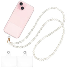 Carica l'immagine nel visualizzatore di Gallery, Cordino per Cellulare Pearl con 2 Patch Universali, Porta Cellulare da Collo, Laccio per Cellulare da Collo per Custodia