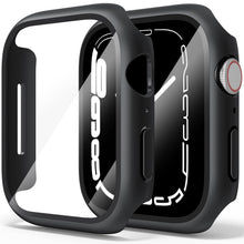 Carica l'immagine nel visualizzatore di Gallery, Amzpas 【2 PEZZI Cover per Apple Watch 9/8/7 45mm con Vetro Temperato, Custodia Rigida iWatch Protezione Sottile HD Clear