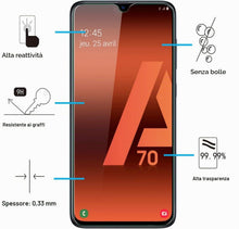 Carica l'immagine nel visualizzatore di Gallery, NEW'C Pellicola Vetro per Samsung Galaxy A70, in Vetro Temperato