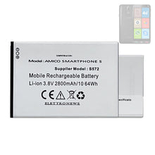 Carica l'immagine nel visualizzatore di Gallery, Batteria di ricambio S572 compatibile con BRONDI Amico Smartphone S