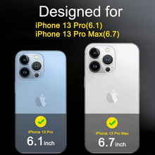 Carica l'immagine nel visualizzatore di Gallery, Ferilinso [3 Pezzi] Protezione Pellicola Vetro Fotocamera per iPhone 13 Pro &amp; iPhone 13 Pro Max Accessori Cover 9H Vetro