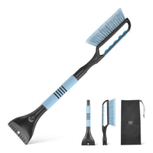 Carica l'immagine nel visualizzatore di Gallery, Amazon Basics - Spazzola da Neve con Raschietto da Ghiaccio, Impugnatura Ergonomica, Nero, Blu, 66.5cm