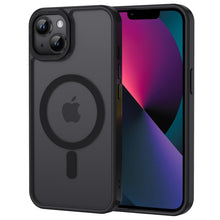 Carica l'immagine nel visualizzatore di Gallery, XTCASE Custodia Cover Magnetica per iPhone 13 Traslucida Opaca, Nero