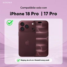 Carica l'immagine nel visualizzatore di Gallery, ACRONIX Cover Silicone per iPhone 18 Pro/17 Pro Sottile,Borgogna