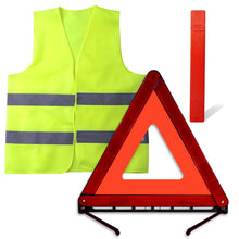 Carica l'immagine nel visualizzatore di Gallery, Triangolo Auto Omologato Kit,Triangolo Emergenza Auto,Gilet Catarifrangente
