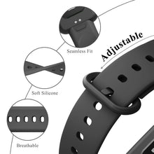Carica l'immagine nel visualizzatore di Gallery, Mugust Cinturino di Ricambio Sportivo per Xiaomi Redmi Watch 2 Lite - Classico Regolabile Compatibile (Nero)