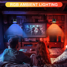 Carica l'immagine nel visualizzatore di Gallery, HOTUT Lampada da Parete,Applique da Parete per Interni con Telecomando,Lampada Led con Illuminazione Ambientale RGB, Lum