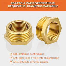 Carica l'immagine nel visualizzatore di Gallery, Flintronic 2 Pezzi Riduttore in Ottone Adattatore, 1/2 a 3/4 Pollice