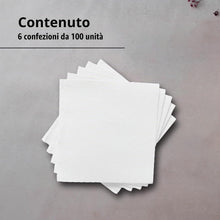 Carica l'immagine nel visualizzatore di Gallery, 600 Tovaglioli Bianchi di Carta - Piccoli e Singoli - Texture Micropunto - Più Spessi e Assorbenti - Ideale per Catering