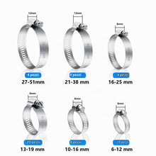 Carica l'immagine nel visualizzatore di Gallery, 60 Pz Fascette Stringitubo Inox 6-51mm, regolabili