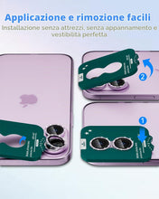 Carica l'immagine nel visualizzatore di Gallery, CloudValley Pellicola Protettiva Per Obiettivo Della Fotocamera Con Glitter Per iPhone 17, Vetro Temperato HD Antigraffi