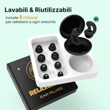 Carica l'immagine nel visualizzatore di Gallery, Tappi Orecchie per Dormire, Tappi per Orecchie Antirumore in Silicone
