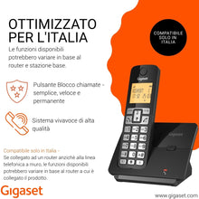 Carica l'immagine nel visualizzatore di Gallery, Gigaset Essential 320 Telefono Fisso Senza Fili, Display 1,8 Pollici, Nero