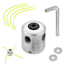 Carica l'immagine nel visualizzatore di Gallery, Testina Decespugliatore Universal Alluminio con 4 Nylon Filo Trimmer Head Accessori per Stringa di Alluminio Testa di Er