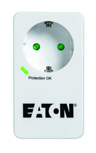Carica l'immagine nel visualizzatore di Gallery, Eaton Multipresa / parafulmine - Eaton Protection Box 1 DIN - PB1D - 1 spina Schuko - Bianco e nero