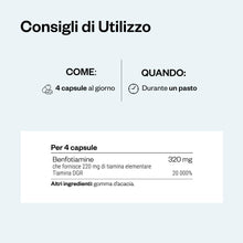 Carica l'immagine nel visualizzatore di Gallery, Benfotiamina - Aiuta a Ridurre la Fatica Mentale e Fisica - SuperSmart