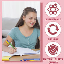 Carica l'immagine nel visualizzatore di Gallery, 12 Pezzi Tappi per Matite in Silicone con Design Zampe di Gatto - Ergonomici e Divertenti, Protezione per la Punta - Per