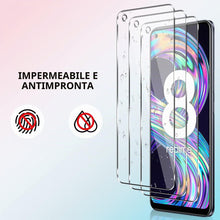 Carica l'immagine nel visualizzatore di Gallery, Vauki 3 Pezzi Vetro Temperato Compatibile con Realme 8 4G/Realme 8 Pro Pellicola Protettiva Ultra-HD Durezza 9H Resisten