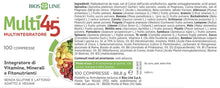 Carica l'immagine nel visualizzatore di Gallery, Bios Line Multi45 MULTINTEGRATORE - Integratore di Vitamine, Minerali e Fitonutrienti (100 Compresse)