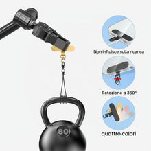 Carica l'immagine nel visualizzatore di Gallery, Set di 4 Toppa per Cordino Telefono,Ovale 360° Ruotabile Cordino per Telefono Patch in Acciaio Inox Toppe di Ricambio Mu