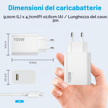 Carica l'immagine nel visualizzatore di Gallery, ASKUBSKU Caricatore 100W e Cavo per Xiaomi Redmi Note 15 Pro+ POCO X8 Pro