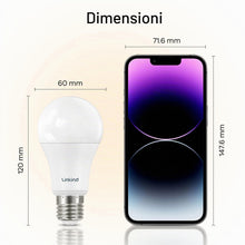 Carica l'immagine nel visualizzatore di Gallery, Linkind Lampadina smerigliata ultra efficiente E27, 3,8 W = 60 W, Bianco neutro 4000 K, Non dimmerabile, Edison A60, 806