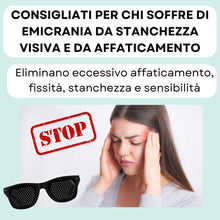 Carica l'immagine nel visualizzatore di Gallery, BATES - Occhiali Stenopeici, Occhiali Bates, Occhiali per Allenare la Vista con Foro Stenopeico, Uomo Donna Good Look pe