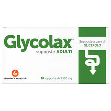 Carica l'immagine nel visualizzatore di Gallery, Glycolax, Supposte Glicerina Adulti, 3 Conf-18 Supposte, Chemist's Research