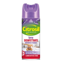 Carica l'immagine nel visualizzatore di Gallery, Citrosil Disinfettante Spray Superfici e Tessuti, essenze di lavanda, 300ml
