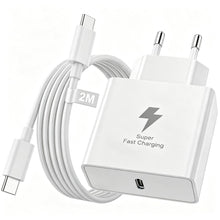 Carica l'immagine nel visualizzatore di Gallery, 45W USB C Caricatore Caricabatterie Sumsamg Veloce con 2M Cavo USBC, Presa USB C Alimentatore Tipo C Adattatore Spina Sp
