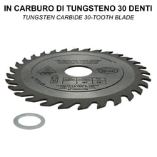 Carica l'immagine nel visualizzatore di Gallery, FAST WORLD SHOPPING – Disco per Legno 115mm Smerigliatrice Angolare per Taglio Legno e Cartongesso, Lama Flex 30 Denti W