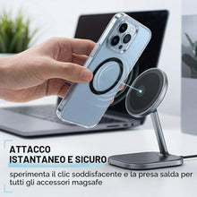 Carica l'immagine nel visualizzatore di Gallery, 15 Pezzi Anello Magnetico Adesivo per Smartphone, Compatibile con MagSafe, Piastra Metallica per Ricarica Wireless e Sup
