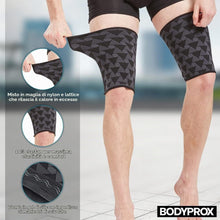 Carica l'immagine nel visualizzatore di Gallery, Bodyprox Manicotto a compressione per coscia (1 paio), manicotto a compressione per il tendine del ginocchio per uomini 