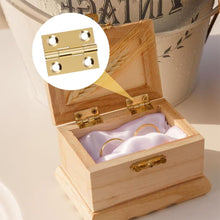 Carica l'immagine nel visualizzatore di Gallery, 50 Pezzi Mini Cerniere Pieghevoli Miniatura Ottone Cernieres 18 x15 mm