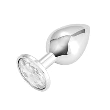 Carica l'immagine nel visualizzatore di Gallery, 3x Plug Anale Metallo | Butt Plug Cristallo Blu | Puro Piacere in 3 Taglie per Donna, Coppia, Uomo | Giocattoli Anali Ar