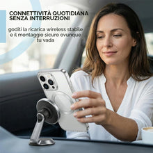 Carica l'immagine nel visualizzatore di Gallery, 15 Pezzi Anello Magnetico Adesivo per Smartphone, Compatibile con MagSafe, Piastra Metallica per Ricarica Wireless e Sup