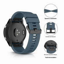 Carica l'immagine nel visualizzatore di Gallery, Mugust Cinturino per Garmin Fenix 5/Fenix 5 Plus/Fenix 6/Fenix 6 PRO/Forerunner 935/945, Braccialetto Quick-Fit 22mm Cin