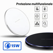 Carica l'immagine nel visualizzatore di Gallery, Flintronic Caricatore Wireless Charger, 15 W Caricabatterie Senza Fili Portatile Rapida Caricabatterie Wireless per iPho