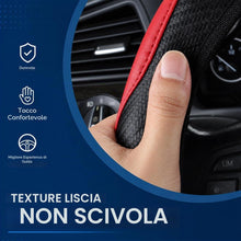 Carica l'immagine nel visualizzatore di Gallery, Copri volante per auto in Pelle, Coprivolante Auto Universale da 37-39 cm, Antiscivolo e Traspirante, Proteggi Volante c