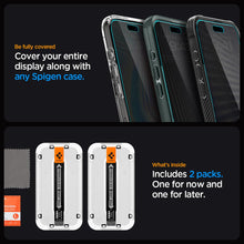 Carica l'immagine nel visualizzatore di Gallery, Spigen EZ Fit Privacy Vetro Temperato [2 Pezzi] per iPhone 15 Pro Max