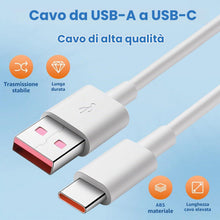 Carica l'immagine nel visualizzatore di Gallery, Cavo USB A a tipo C, 10 m, per telecamera di sorveglianza, bianco