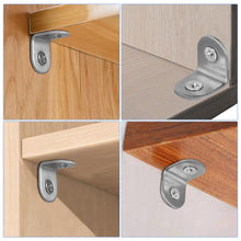 Carica l'immagine nel visualizzatore di Gallery, Flintronic Staffe Angolari, 22 Pezzi 20 x 20 mm Squadrette Angolari, Acciaio Inox Staffe Angolari per a L, con 44 Pezzi 