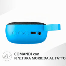 Carica l'immagine nel visualizzatore di Gallery, Music Sound - MINI - Speaker Bluetooth - Potenza 3 WATT - Play Time 4 ore - Compatto e portatile - Finiture in tessuto m