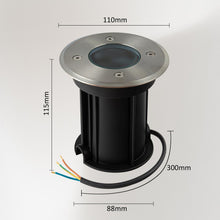Carica l'immagine nel visualizzatore di Gallery, Faretto da incasso a LED IP67 attacco GU10 faretti led esterno, 230V Faretti da Pavimento rotonde Luci da incasso calpes